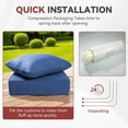 thumbnail image 6 of Gymojoy 24 in. x 24 in. x 6 in.Deep Seat Cushion Set, Olefin 4-Piece Deep Seating Outdoor Replacement Lounge Chair loveseat Sofa Cushion in Blue, 6 of 6
