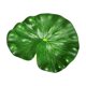 thumbnail image 2 of Juego de 10 hojas flotantes artificiales de nenúfar para estanques y fuentes de agua, plástico impermeable, color verde, 13 cm, 18 cm, 28 cm., 2 of 6