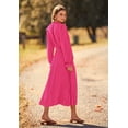 thumbnail image 2 of Vestido PRETTYGARDEN 2025 Midi con Escote en V y Mangas Largas Rosa Rosado XXL, 2 of 8