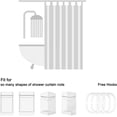 thumbnail image 5 of Halloween Ghost Small Stall Shower Curtain Gray White Spooky Gothic Cartoon Funny Scary Festival Fabic with Hooks for Bathroom Decor,36x70 Inch, 5 of 6