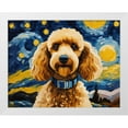 thumbnail image 2 of Stephen Chambers 14x12 White Modern Wood Framed Wall Art Titled - Poodle 9, 2 of 6