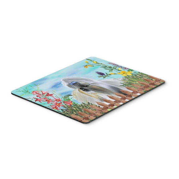 Shih Tzu Spring Mouse Pad Hot Pad or Trivet