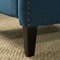 thumbnail image 2 of Christopher Knight Home Wescott Weyland Wingback Traditional Fabric Recliner Navy Blue, 2 of 8