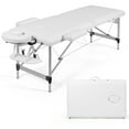 thumbnail image 1 of Gymax Portable Massage Table 73'' Adjustable Folding Salon Spa Massage Bed w/Carry Case, 1 of 10