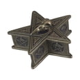 thumbnail image 2 of Veronese Design Caja de baratija con acabado de bronce en forma de pentagrama de calavera de cuervo Wicca Pagan Veronese Design WU77829A4, 2 of 4