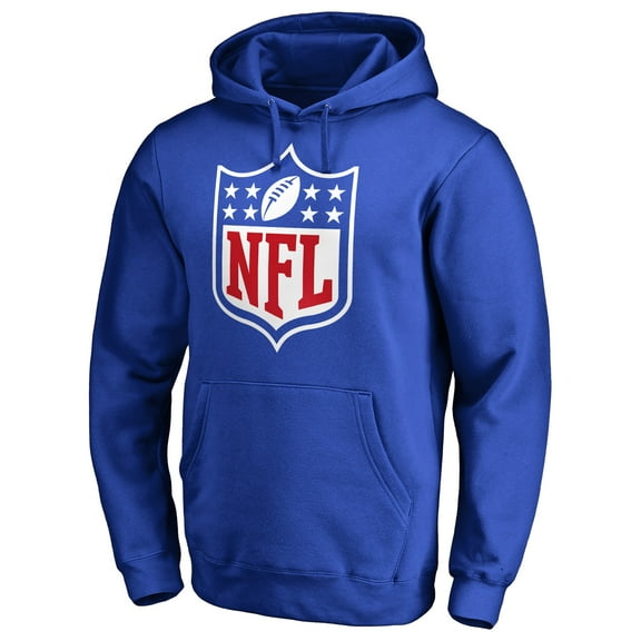 Men's Royal NFL Shield Primary Logo Pullover Hoodie