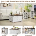 thumbnail image 6 of Joaxswe Farmhouse Lift Top and Storage Wood Coffee Table, White, 6 of 6
