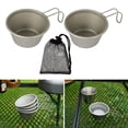 thumbnail image 4 of S SERENABLE Blesiya 2 Pcs Verre à Boire en Acier Inoxydable Incassable pour Camping Extérieur, 4 of 9