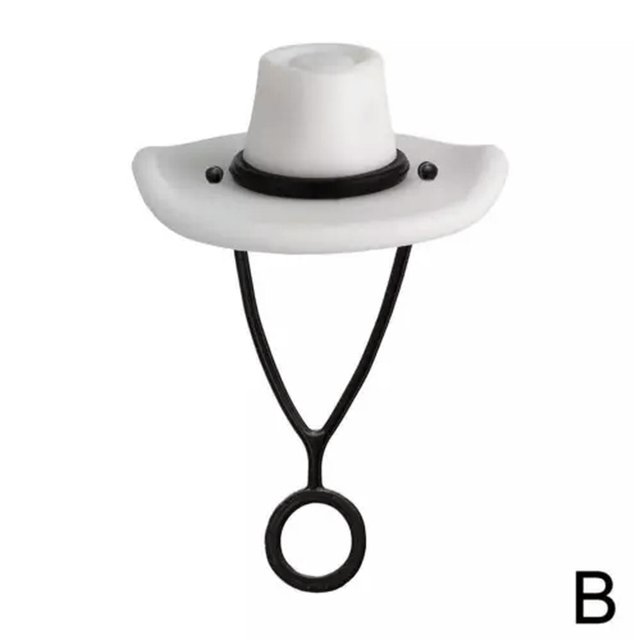 TUMALL 4 tapas de silicona para sombrero de vaquero, compatibles con vasos de 30 y 40 oz (DIY), color blanco