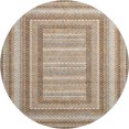 thumbnail image 2 of Addison Rugs Mayfield Premium Machine Washable Transitional Geometric Chocolate Round Rug, 8' x 8', 2 of 6