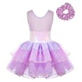 thumbnail image 2 of Jowowha Girls Ballet Dress Bownot Skirted Leotard Swan Lake Dancer Costume Lavender 4, 2 of 7