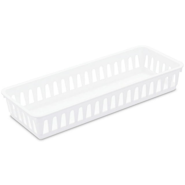 Sterilite White Slim Storage Tray