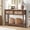 Linen-Walnut, variant on PHOYAL Console Table Sofa Table with 2 Drawer and Open Storage Shelves, Modern Entryway Table for Living Room Hallway Bedroom, Walnut