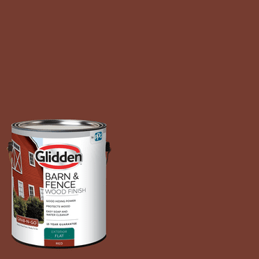 Glidden Grab-N-Go 1 gal. Red Flat Barn & Fence Exterior Paint