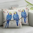 thumbnail image 2 of Nawypu  Decorative Throw Pillow Covers Accent Parrot Pattern Chenille Cushion Covers Pillowcases for Couch Bed Living Room Home 2pc, 2 of 6