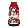 thumbnail image 3 of Jeiento Christmas Car Front Seat Covers Snowman Front Seat Protector 1 Piece Dust Resistant Front Bucket Seat Covers Xmas Decor Auto Accessory Universal Fit for Most Cars SUV Sedan Truck, 3 of 6