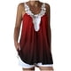 thumbnail image 2 of Blusa sin mangas con estampado de tinte anudado y tirantes informales a la moda de encaje para mujer Pompotops  qyievc2221, 2 of 7