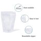 thumbnail image 2 of Pabck Paquete De 100 (Tamaño Exterior 4.3 X 7.1 Pulgadas) (Tamaño Interior 3.86 X 4.53 Pulgadas) Bolsas Transparentes Resellables Con Cierre Térmico Bolsas De Almacenamiento Con Cierre De Cremallera P, 2 of 5