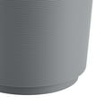 Mainstays Soft Touch Ribbed Plastic 1.98 Gallon Wastebasket in Grey for