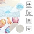 thumbnail image 3 of Yayeee Bath Rug for Bathroom Floor Non Slip Rectangle Fluffy Soft Absorbent Mat, 16"x24", Pastel Easter Pattern, 3 of 7