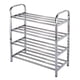 thumbnail image 1 of Estante de zapatos de 4 niveles Torre de zapatos de metal 16-20 pares Unidad de organizador de almacenamiento de zapatos Estante de entrada Gabinete apilable con 4 niveles Estantes metálicos Baoblaze zapateros de acero inoxidable, 1 of 8