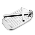 thumbnail image 2 of Stainless Steel Cross Pendant Necklaces for Men Women Bible Verse, 2 of 4