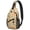 Donut, variant on Vintage Paisley Ornament Sling Backpack for Women, Rustic Boho Crossbody Shoulder Bag with Decorative Floral Pattern, Lightweight Travel Daypack