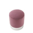 thumbnail image 3 of Inspired Home Violet Ottoman Velour Prune, 3 of 6