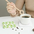 thumbnail image 6 of Disketp Kawaii Avocado Funny Coasters,4 Pcs Leather Coasters With Holder, Perfect Housewarming Hostess Gifts,Protect Furniture From Water Marks Scratch, 6 of 9