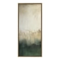 thumbnail image 3 of Kate and Laurel Sylvie Green Mountain Abstract II Framed Canvas Wall Art by Amy Lighthall, 18x40 Gold, Soft Mountain Landscape Art for Wall, 3 of 7