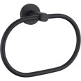 thumbnail image 1 of Porte-serviettes de Salle de Bain Simple Angle, Support Pivotant en Acier Inoxydable 304 SUS pour Mur, Noir Mat, 1 of 8