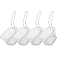 thumbnail image 1 of 4 Pcs Panier à Frire Carré, Support de Frites en Acier Inoxydable Filet de Service Outils de Cuisine - Argent, 1 of 8