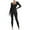 Yoga 56#Black, variant on Yoga Pants Women Tummy Control Long Sleeve Yoga Jumpsuits Ribbed Bodysuits Pants Stretchy Fit Daily Wear L