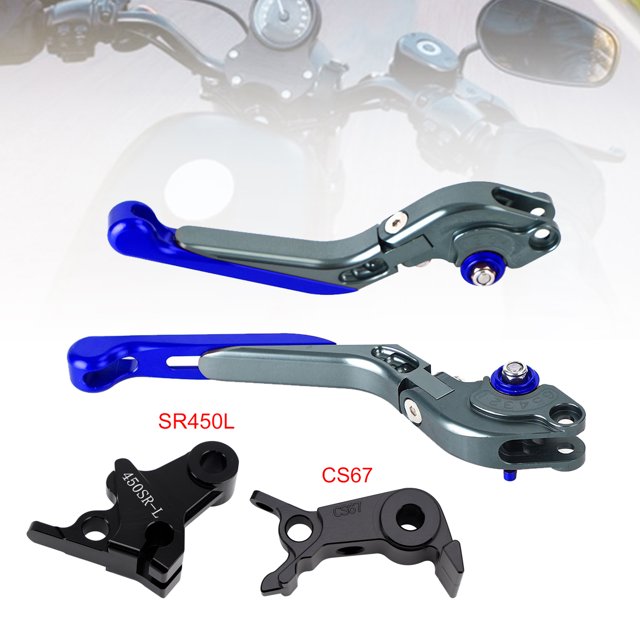 Levier de Frein d'Embrayage Ajustable Compatible avec VOGE DS900X 900DSX 2024-2026 Bleu