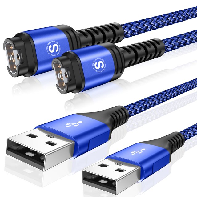 Cable de carga 2 unidades de 1.2 m para reloj Garmin Fenix 5 6 7 Forerunner