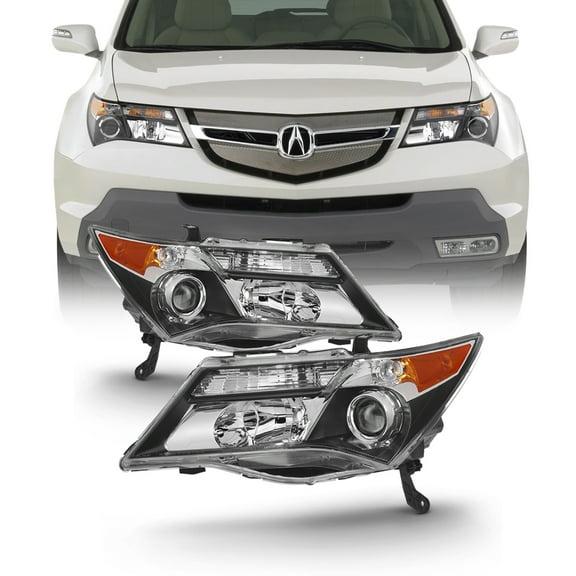 AKKON - [HID Xenon Style] Headlamps For 2007 2008 2009 Acura MDX Sedan Headlights Driver Left   Passenger Right Side Pair