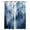 Blue, variant on Brown Mountain Blackout Curtains for Bedroom, Misty Forest Nature Woodland Pine Tree Landscape Thermal Insulated Kitchen Drapes with Grommets, Light Blocking Window Treatment, 2 Panels 52" x 90"