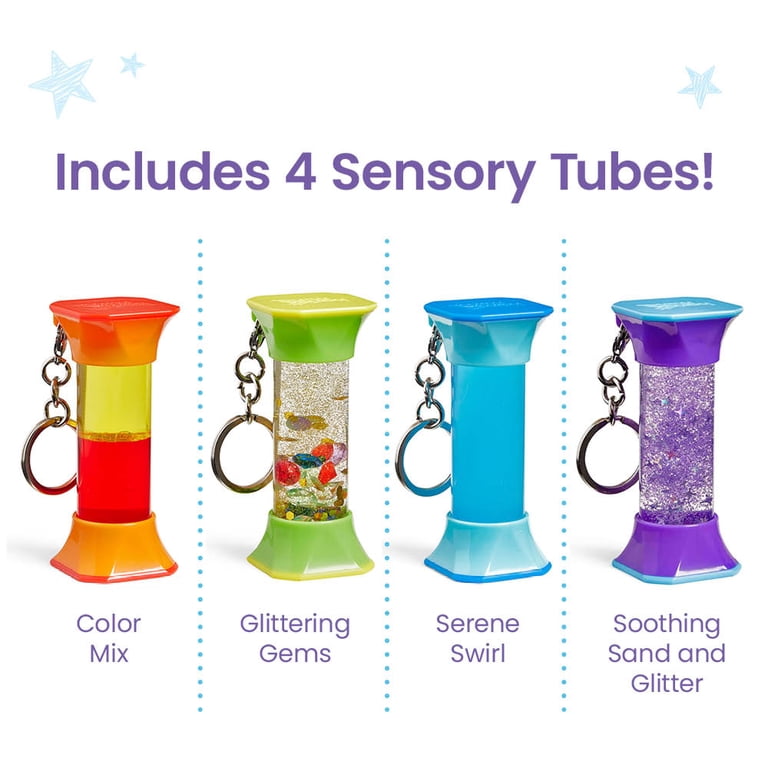 Soothing Sensory Tubes Set of 4 with Keychains photo 2