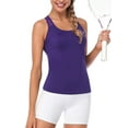 thumbnail image 5 of Attraco Womens Workout Tank Tops Mesh Cross Breathable Yoga Athletic Activewear, 5 of 6