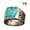 B, variant on Turquoise Ring Lihuang Bohemia Carved Retro Fashion Jewelry for Men and Women - Stylish Accessory