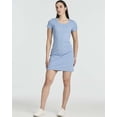 thumbnail image 6 of 3 Pack: Women's Mini Short Sleeve Ribbed Scoop Neck Casual T-Shirt Bodycon Dress, 6 of 6