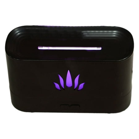 

Huge Holiday Savings! Uhuya Flame Diffuser Humidifier Portable Noiseless Aroma Diffuser for Home Office Or Yoga Essential Oil Diffuser with No-Water Auto off Protection Black