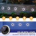 thumbnail image 4 of sweethay Home Office Hotel al aire libre 8 modos de luz solar montada en la pared Camino impermeable Pasarela Cubierta de jardín Lámpara de pétalo Iluminación y accesorios Vistoso sweethay HA073189-03B, 4 of 6