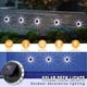 thumbnail image 5 of Kearding Home Office Hotel al aire libre 8 modos de luz solar montada en la pared Camino impermeable Pasarela Cubierta de jardín Lámpara de pétalo Iluminación y accesorios Vistoso Kearding HA073189-03B, 5 of 6
