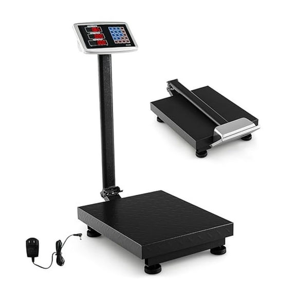 Computing Digital Platform Scale, 0.1 Lbs Accuracy Floor Scale with Price Calculator & LB/KG Unit Conversion, 660 Lbs Digital Scale for Weighing,Luggage,Package & Shipping