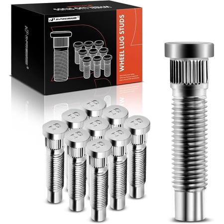 A-Premium M12-1.50 Wheel Studs Compatible with Chevrolet Malibu Cruze Orlando Sonic Spark Buick LaCrosse Cadillac Hummer Front and Rear 20-PC Set