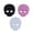 B, variant on Halloween Ghost Shaped Non-Scratch Cleaning Sponge, Multi Purpose Scouring Pad, Kitchen Bathroom Cleansing Tool for Pot Washing, Sink and Daily Surface Cleaning
