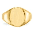 thumbnail image 4 of 14K Yellow Gold Ring Band Signet 13.5x11.5mm Open Back, Size 5, 4 of 5
