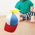thumbnail image 6 of Segolike Kids , Helicopter Caps Colorful, Unique Gift Idea, Novelty Adjustable Baseball Cap Rainbow Top Hat for Costume Fancy Dress brim, 6 of 8