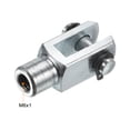 thumbnail image 3 of Uxcell M6x1 Air Cylinder Rod Clevis End Female Thread Y Connector Silver 1 Pack, 3 of 5